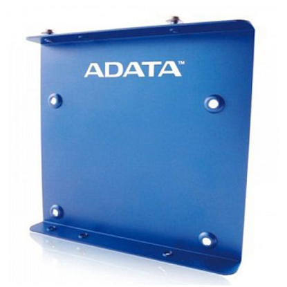 Picture of Adata SSD Mounting Kit, Frame to Fit 2.5" SSD or HDD into a 3.5" Drive Bay, Blue Metal