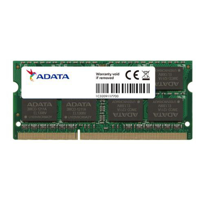 Picture of ADATA 8GB, DDR3L, 1600MHz (PC3-12800), CL11, SODIMM Memory *Low Voltage 1.35V*