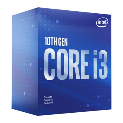 Picture of Intel Core I3-10100F CPU, 1200, 3.6 GHz (4.3 Turbo), Quad Core, 65W, 14nm, 6MB Cache, Comet Lake, No Graphics