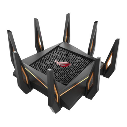Picture of Asus (GT-AX11000) ROG Rapture AX11000 Wireless Tri-Band Gaming Wi-Fi 6 Router, 802.11ax, Quad Core CPU, AiMesh, RGB