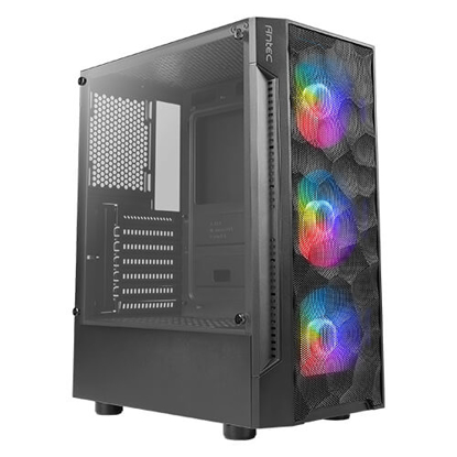 Picture of Antec NX260 Gaming Case w/ Glass Window, ATX, 3 Front ARGB Fans, LED Control Button, PSU Shroud