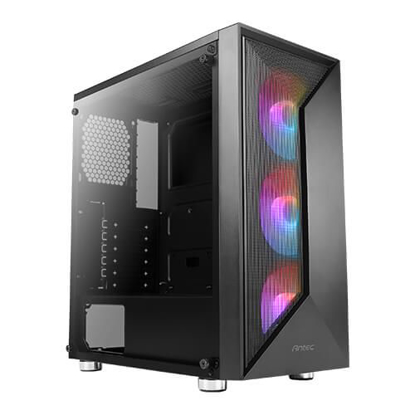 Picture of Antec NX320 ARGB Gaming Case w/ Glass Window, ATX, 3 ARGB Fans, LED Control Button, 360mm Radiator Support