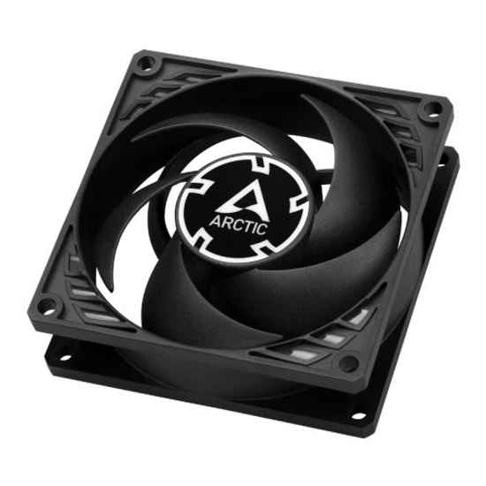 Picture of Arctic P8 Temperature Controlled 8cm Case Fan, Black, Pressure-optimised, Fluid Dynamic, 500-3000 RPM