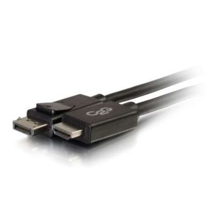 Picture of Jedel DisplayPort Male to HDMI Male Converter Cable, 1.8 Metres, Black