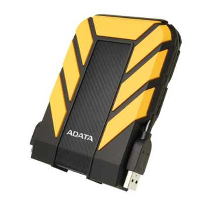Picture of ADATA 2TB HD710 Pro Rugged External Hard Drive, 2.5", USB 3.1, IP68 Water/Dust Proof, Shock Proof, Yellow