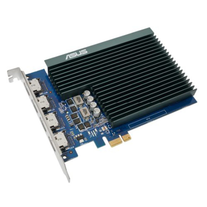 Picture of Asus GT730, 2GB DDR5, PCIe2, 4 x HDMI, 927 MHz, Passive, Single Slot