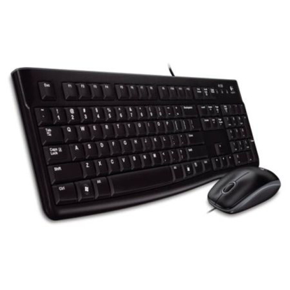 Picture of Logitech MK120 Wired Keyboard and Mouse Desktop Kit, USB, Low Profile