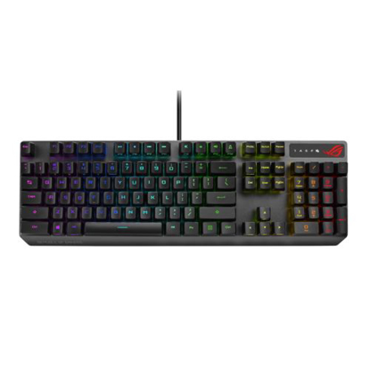 Picture of Asus ROG Strix SCOPE RX PBT RGB Gaming Keyboard, All-round Illumination, IP57, USB Passthrough, Alloy Top Plate, FPS-ready, Stealth Key, PBT keycaps