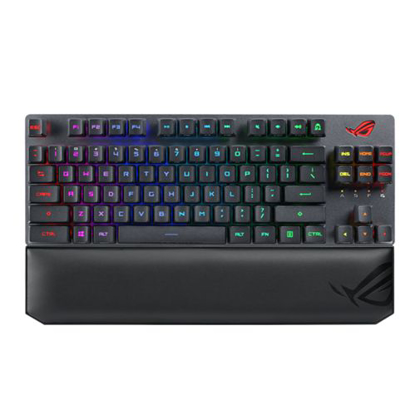 Picture of Asus ROG Strix SCOPE RX PBT TKL Wireless Mechanical RGB Gaming Keyboard, ROG RX Red Switches, PBT Keycaps, Stealth Key, Quick-Toggle, Magnetic Wrist Rest