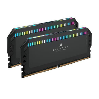 Picture of Corsair Dominator Platinum RGB 64GB Kit (2 x 32GB), DDR5, 6000MHz (PC5-48000), CL40, 1.35V, XMP 3.0, PMIC, DIMM Memory