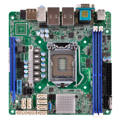 Picture of Asrock Rack C236 WSI Server Board, Intel C236, 1151, Mini ITX, DDR4, Dual GB LAN, Serial Port