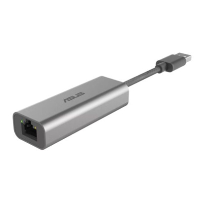 Picture of Asus (USB-C2500) USB-A 3.2 Gen1 to 2.5-Gigabit Base-T Ethernet Adapter, Braided Cable,  Aluminium Casing