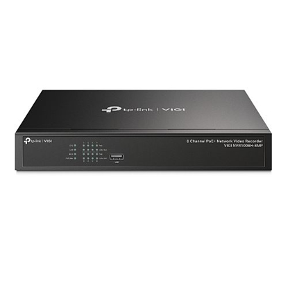 Picture of TP-LINK (VIGI NVR1008H-8MP) 8 Channel PoE+ Network Video Recorder, 4K HDMI Output, 16MP Decoding Capacity, H.265+, ONVIF, Two-Way Audio