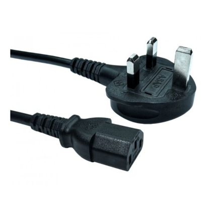 Picture of Spire UK Power Lead, Kettle Lead, Moulded Plug, 5A, 1.8 Metres