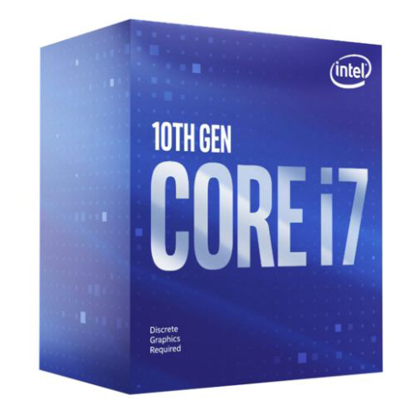 Picture of Intel Core I7-10700F CPU, 1200, 2.9 GHz (4.8 Turbo), 8-Core, 65W, 14nm, 16MB Cache, Comet Lake, No Graphics