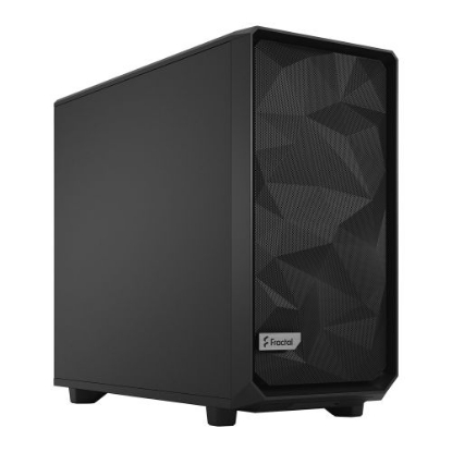 Picture of Fractal Design Meshify 2 (Black Solid) Gaming Case, E-ATX, Angular Mesh Front, 3 Fans, Fan Hub, Detachable Front Filter, USB-C