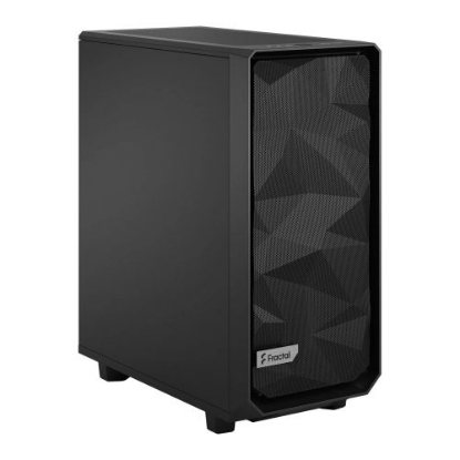 Picture of Fractal Design Meshify 2 Compact (Black Solid) Gaming Case, ATX, Angular Mesh Front, 3 Fans, Detachable Front Filter, USB-C