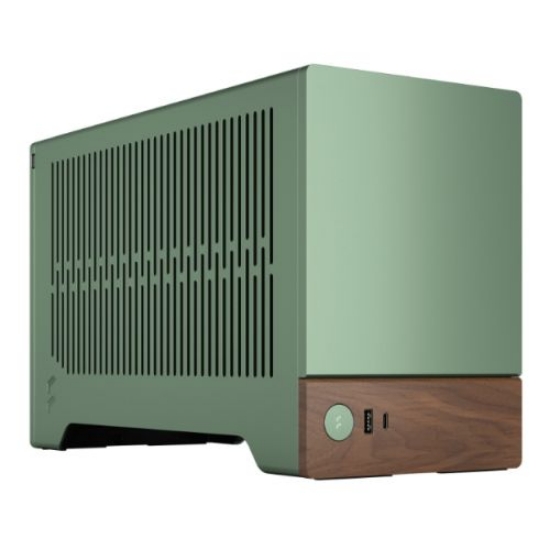 Picture of Fractal Design Terra Jade SFF PC Case, Mini ITX, Walnut Front, Anodized Aluminium Exterior, 322mm GPU Support, Requires SFX/SFX-L PSU, USB-C