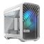 Picture of Fractal Design Torrent Nano (Light TG RGB White) Case w/ Light Tint Glass Window, Mini ITX, 1 RGB Fan, ATX PSU & 335mm GPU Support, 280mm Watercooling, RGB Strip, Front Grille, USB-C