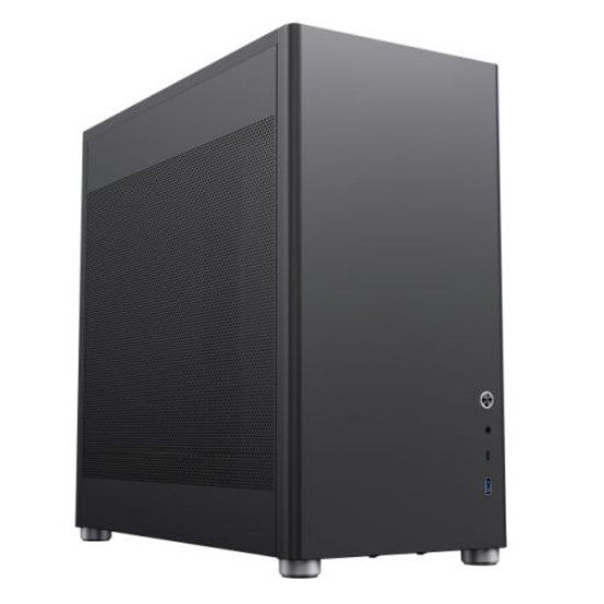 Picture of GameMax Meshbox Black Gaming Case, ATX, Mesh Panels, Modular Design, Vertical Airflow Design, No Fans inc., USB-C