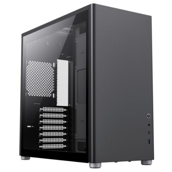 Picture of GameMax Spark Pro Black Gaming Case w/ 2x Glass Windows, ATX, Modular Design, Vertical Airflow Design, No Fans inc., USB-C