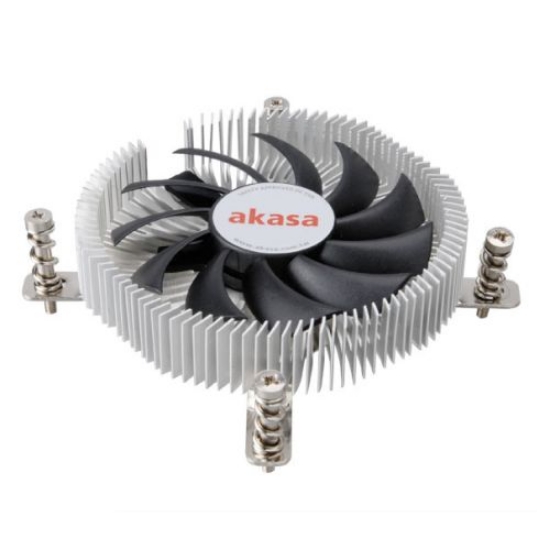 Picture of Akasa AK- AK-CC7129BP01 Aluminium Thin Mini-ITX Cooler, 775, 115X & 1200, PWM Fan, 21mm High