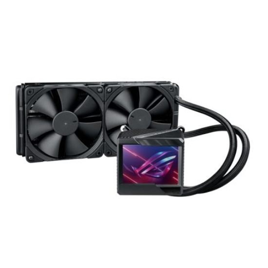 Picture of Asus ROG Ryujin II 240mm Liquid CPU Cooler, 2 x 12cm PWM Fan, Full Colour Customisable LCD Display