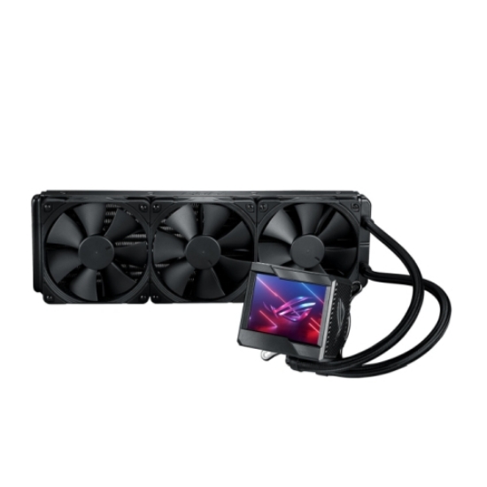 Picture of Asus ROG Ryujin II 360mm Liquid CPU Cooler, 3 x 12cm PWM Fan, Full Colour Customisable LCD Display