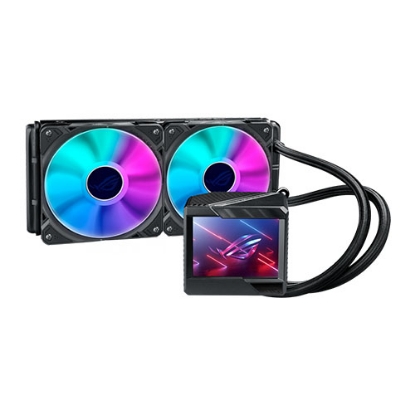 Picture of Asus ROG Ryujin II ARGB 240mm Liquid CPU Cooler, 2 x 12cm ROG ARGB Fans, Customisable 3.5" LCD Display