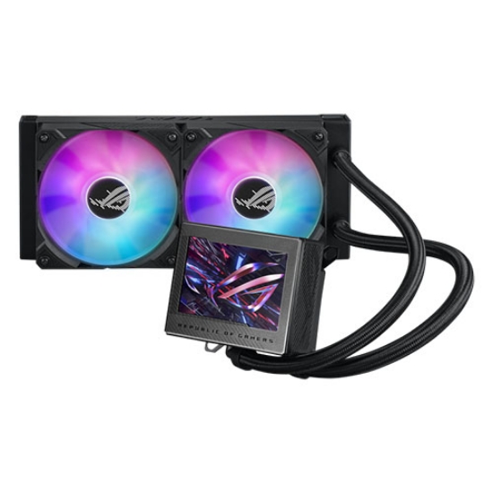 Picture of Asus ROG Ryujin III 240 ARGB 240mm Liquid CPU Cooler, 2x ROG ARGB Fans, Customisable 3.5" LCD Display, New Control Software, Black