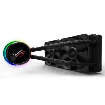 Picture of Asus ROG Ryuo 240mm Liquid CPU Cooler, 2 x 12cm PWM Fans, Full Colour OLED Display, RGB