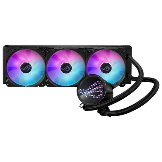 Picture of Asus ROG Ryuo III 360 ARGB 360mm Liquid CPU Cooler, 8th Gen Asetek Pump, 3 x ARGB Fans, Anime Matrix LED Display