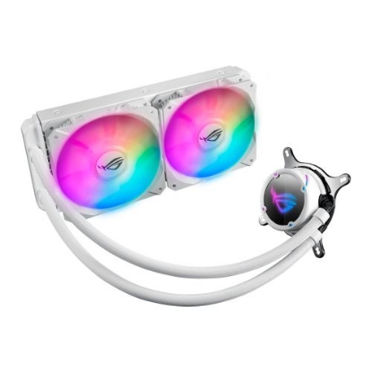 Picture of Asus ROG STRIX LC240 RGB 240mm Liquid CPU Cooler, Addressable RGB, 2 x PWM Fan, White