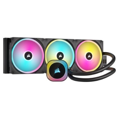 Picture of Corsair iCUE LINK H170i 420mm RGB Liquid CPU Cooler, QX140 RGB Magnetic Dome Fans, 20 LED Pump Head, iCUE LINK Hub Included, Black