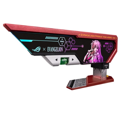 Picture of Asus ROG Herculx EVA-02 Graphics Card Holder, 3D ARGB Lightning, Stand Design, Supports Height of 72-128mm, Magnetic Spirit Level