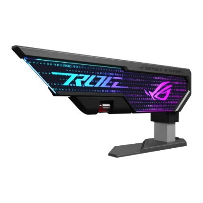 Picture of Asus ROG Herculx Graphics Card Holder, 3D ARGB Lightning, Stand Design, Supports Height of 72-128mm, Magnetic Spirit Level