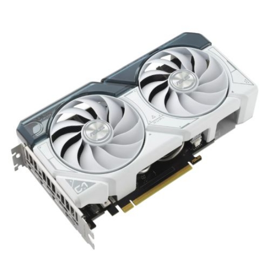 Picture of Asus DUAL RTX4060 Ti White OC, PCIe4, 8GB DDR6, HDMI, 3 DP, 2595MHz Clock, Overclocked