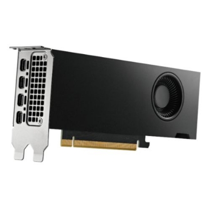 Picture of PNY RTX4000 SFF Ada Lovelace Professional Graphics Card, 20GB DDR6, 4 miniDP, 6144 CUDA Cores, Dual-Slot, Low Profile,  OEM (Brown Box)
