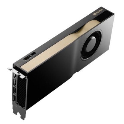 Picture of PNY RTX4500 Ada Lovelace Professional Graphics Card, 24GB DDR6, 4 DP, 7680 CUDA Cores, Dual-Slot, OEM (Brown Box)