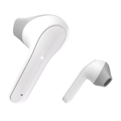 Picture of Hama Freedom Light Bluetooth Earbuds with Microphone, Touch Control, Voice Control, Charging/Carry Case Included, White