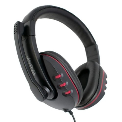 Picture of Jedel JD-032 Gaming Headset with Boom Mic, 40mm Drivers,  In-Line Volume Controls, 3.5mm Jack