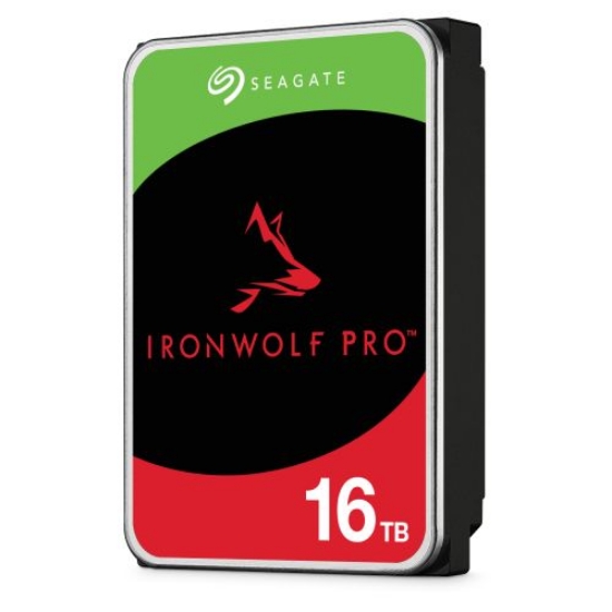 Picture of Seagate 3.5", 16TB, SATA3, IronWolf Pro NAS Hard Drive, 7200RPM, 256MB Cache, CMR, OEM