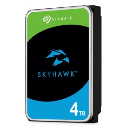 Picture of Seagate 3.5", 4TB, SATA3, SkyHawk Surveillance Hard Drive, 256MB Cache, 16 Drive Bays Supported, 24/7, CMR, OEM