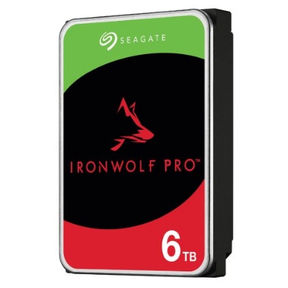 Picture of Seagate 3.5", 6TB, SATA3, IronWolf Pro NAS Hard Drive, 7200RPM, 256MB Cache, CMR, OEM