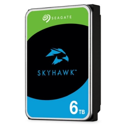 Picture of Seagate 3.5", 6TB, SATA3, SkyHawk Surveillance Hard Drive, 256MB Cache, 16 Drive Bays Supported, 24/7, CMR, OEM