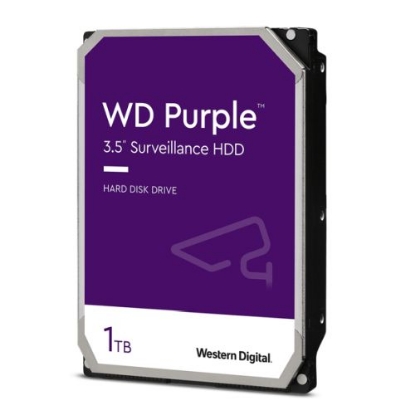 Picture of WD 3.5", 1TB, SATA3, Purple Surveillance Hard Drive, 5400RPM, 64MB Cache, OEM