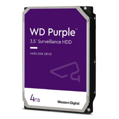Picture of WD 3.5", 4TB, SATA3, Purple Surveillance Hard Drive, 256MB Cache, OEM