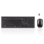 Picture of Hama Cortino Wireless Keyboard and Mouse Desktop Kit, Soft Touch Keys, 12 Media Keys, Up to 1600 DPI Mouse