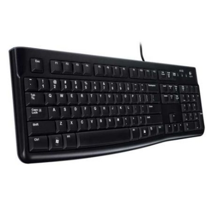 Picture of Logitech K120 Wired Keyboard, USB, Low Profile, Quiet Keys, OEM