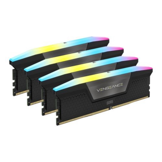 Picture of Corsair Vengeance RGB 64GB Kit (4 x 16GB), DDR5, 5600MHz (PC5-44800), CL36, 1.25V, XMP 3.0, PMIC, DIMM Memory